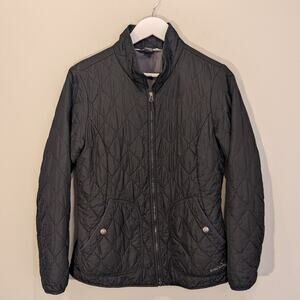 Eddie Bauer Jacket Lightweight Quilted Packable Pockets Travel Layer - Size M